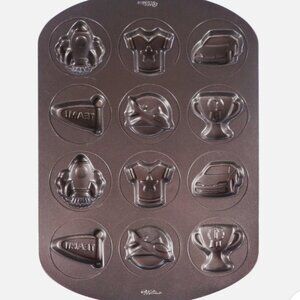 WILTON ULTRA BAKE 3--- 12 -CAVITY NON-STICK COOKIE PAN -BOY THEME
